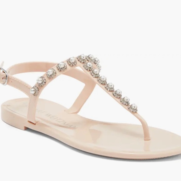 Stuart Weitzman sparkle jelly sandals size 9. - Picture 1 of 2